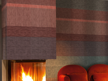 WOOL WPN 217 - Striped textile effect wallpaper by Spaghetti Wall - view 2